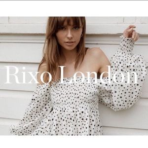RIXO Bethany Eyelet Mini Dress size small
